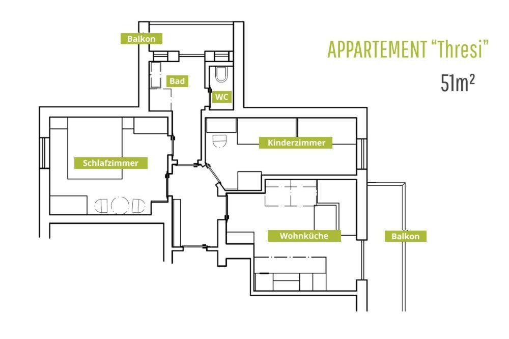 Apartmán Untersuessgut Eben *